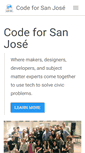 Mobile Screenshot of codeforsanjose.com